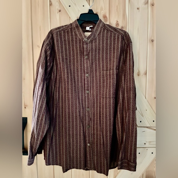 Mens Size Large WahMaker Western Shirt Beautiful Print - Picture 4 of 4